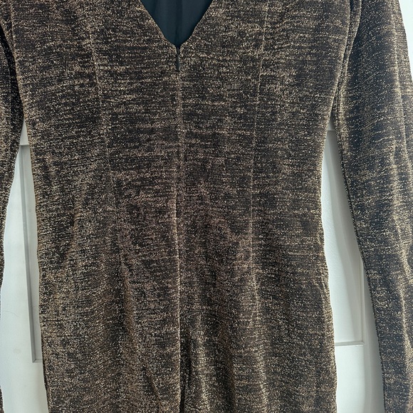 Rachel Zoe metallic dress black/gold. Size 6 - Picture 7 of 7